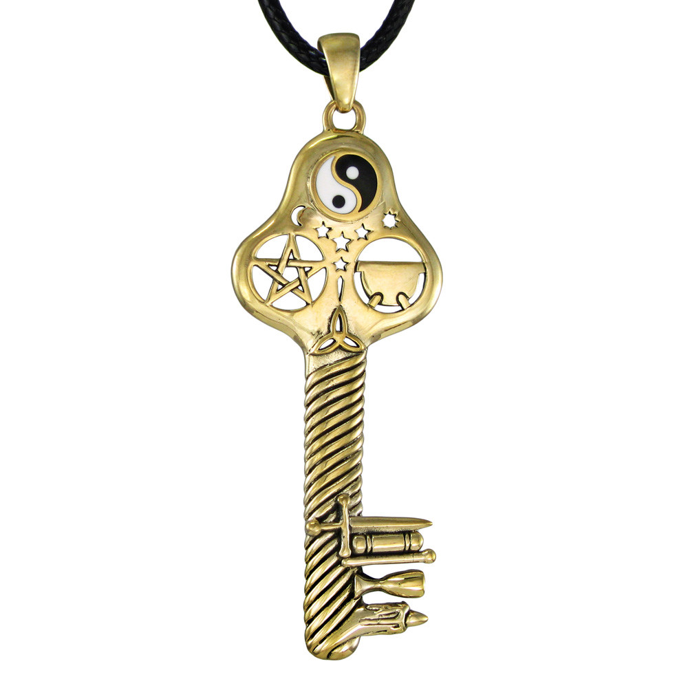Buy Witch Necklaces, Pagan Pendants, Esoteric Jewelry, Witchy Amulets, and Charms With Occult Magic Symbolism at our Wiccan Metaphysical Store! Sterling Silver pieces available. Shop mystical jewelry and experience the Bronze Key of Magic Pendant for sale now!