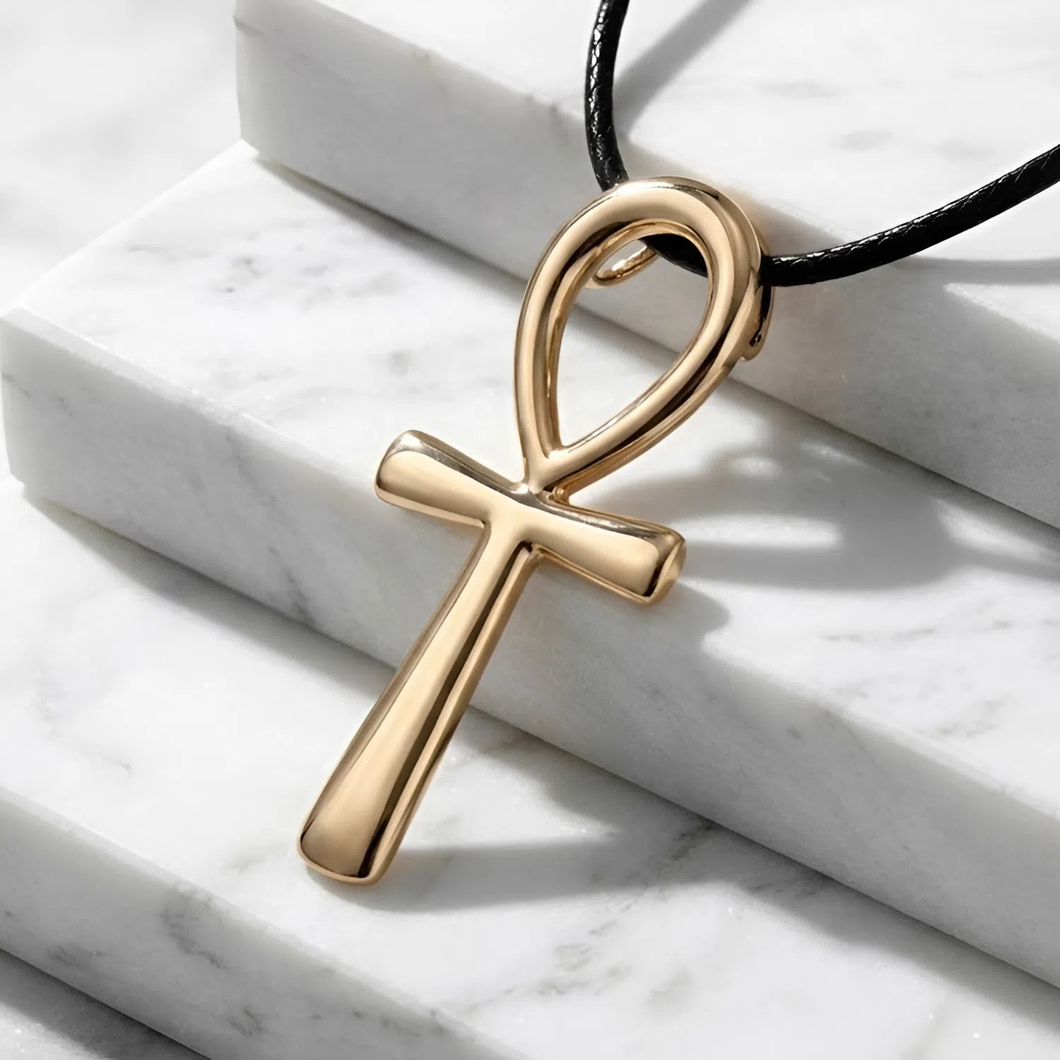 Beautiful Bronze Egyptian Ankh Pendant Symbol of Eternal Life