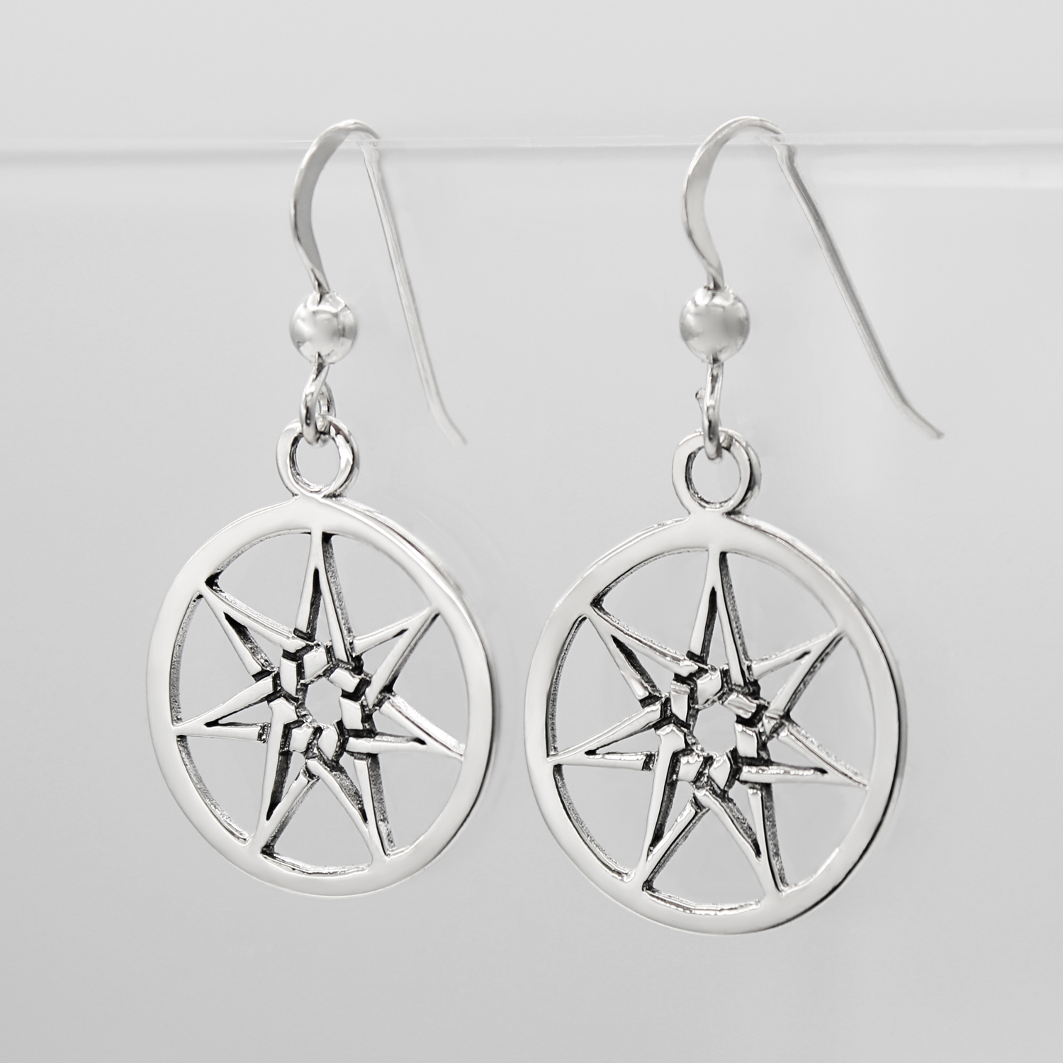 7 Pointed Star Earrings
