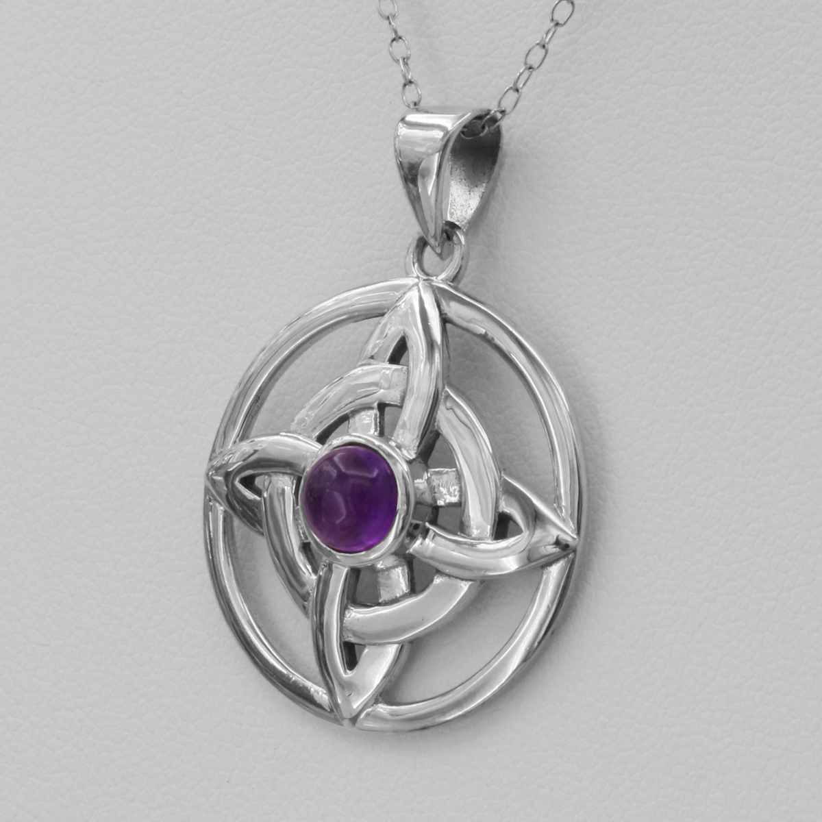 Witches Knot | Wiccan and Pagan Pendant Necklace | Sterling Silver Jewelry