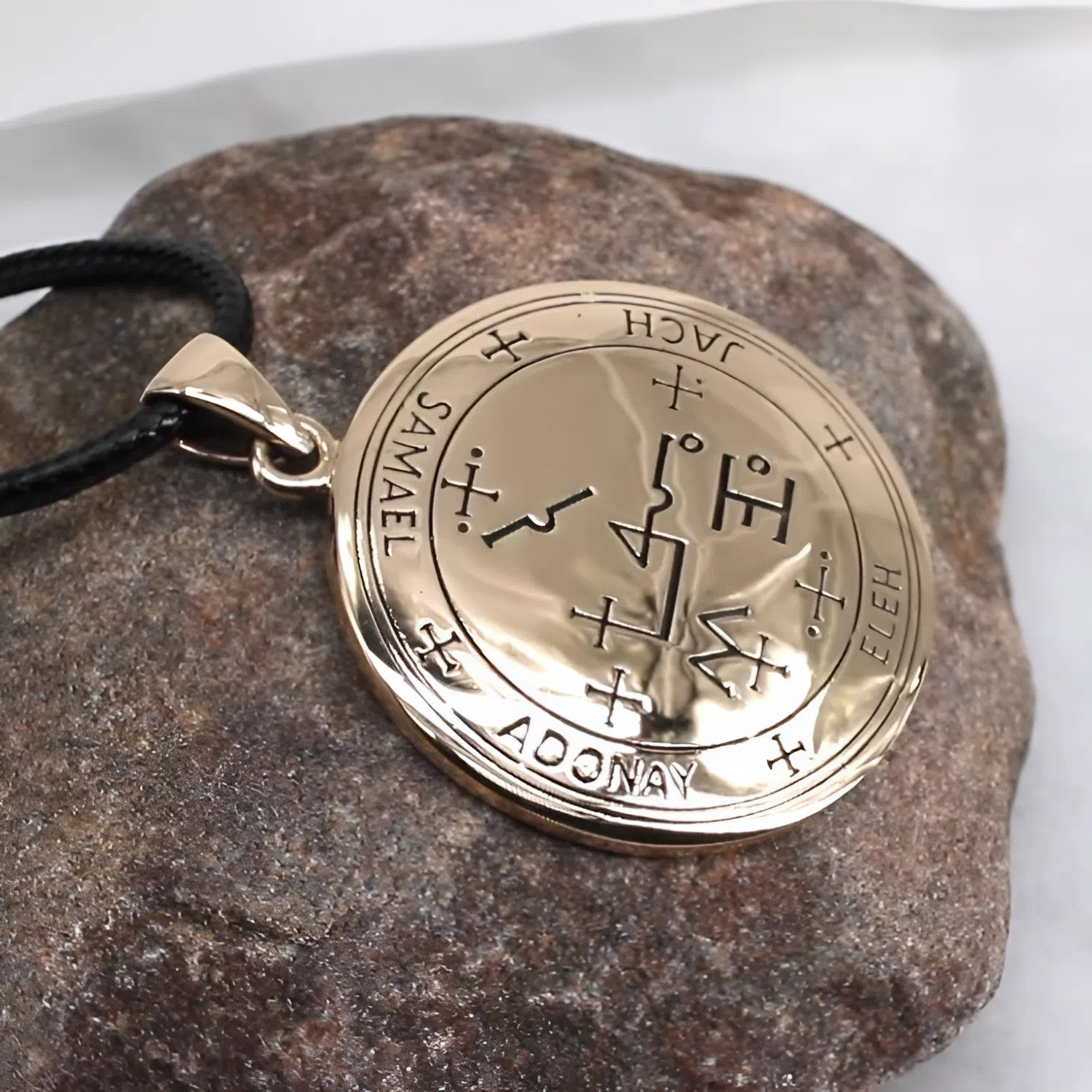 サマエル　samael 400% シークレット Archangel Samael Sigil Pendant Necklace - Bronze 1.25