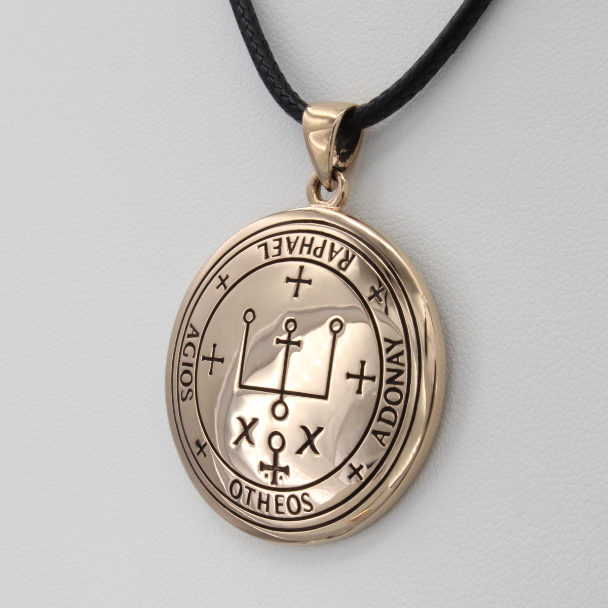 Archangel Sigils : Arch Angel Raphael Sigil Jewelry - Bronze Necklace