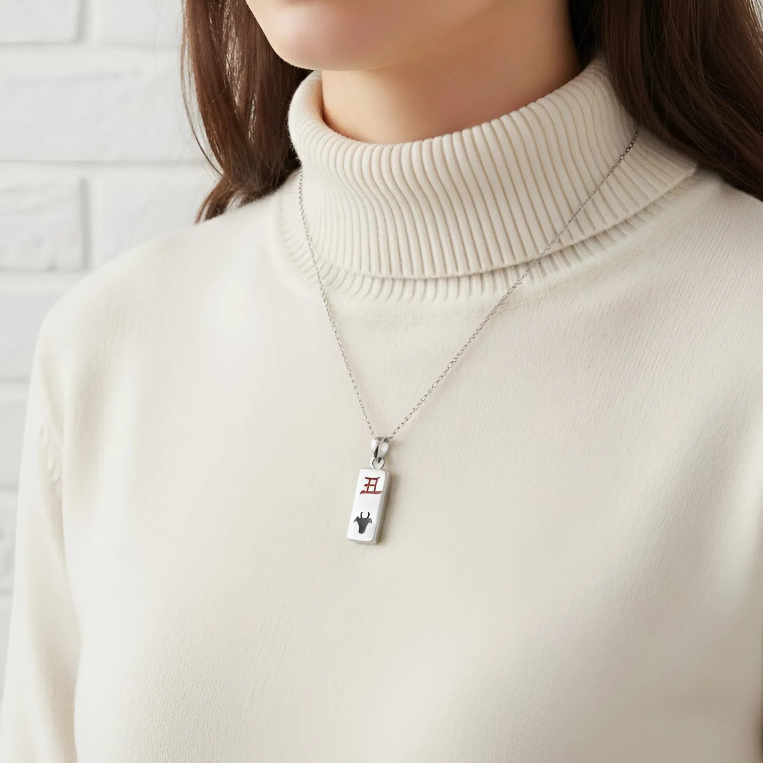 Sterling Silver Chinese Zodiac Ox Sign Charm Pendant Jewelry