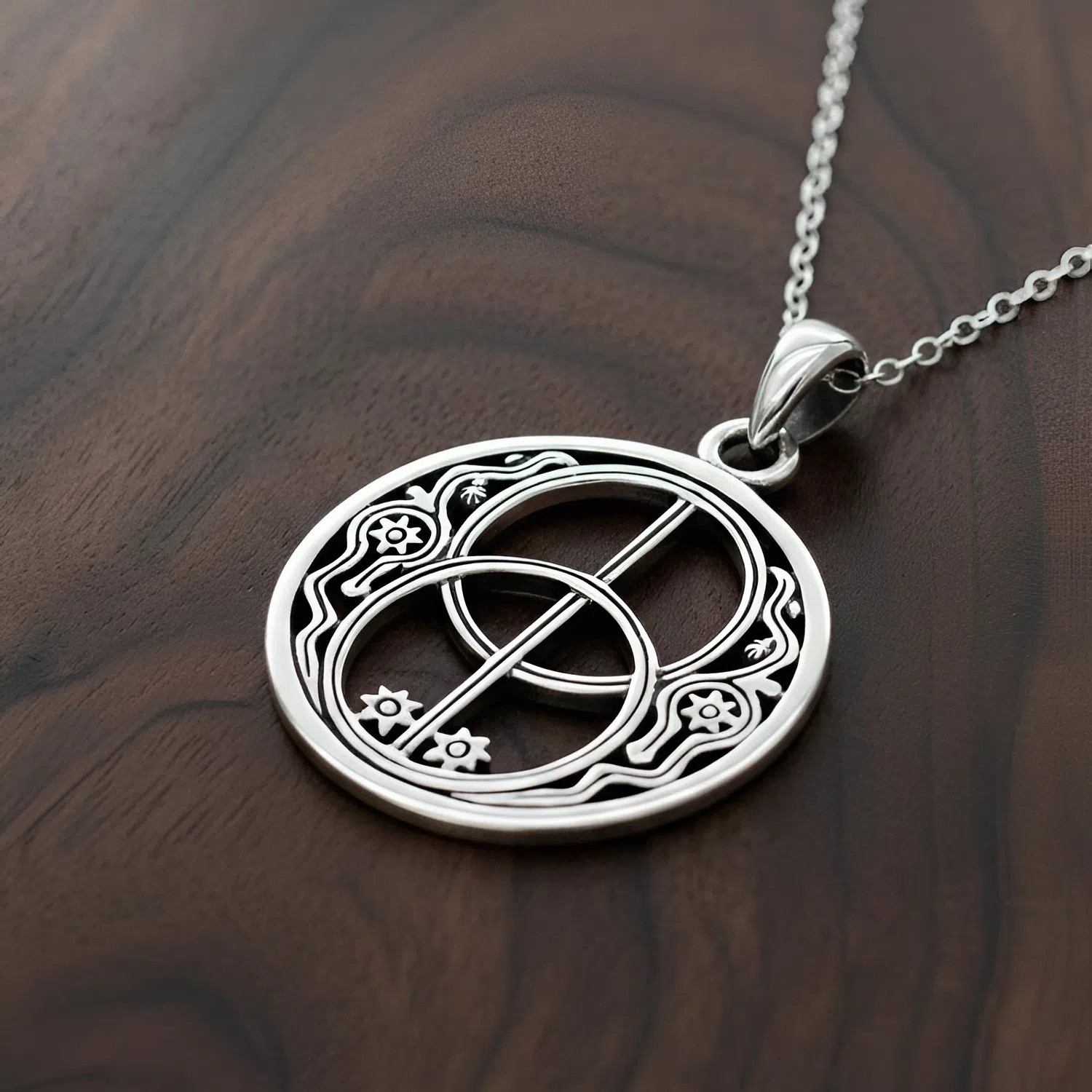 Chalice Well Pendant Necklace | Pagan Jewelry in Sterling Silver Chalice Well Pendant Necklace | Pagan Jewelry in Sterling Silver