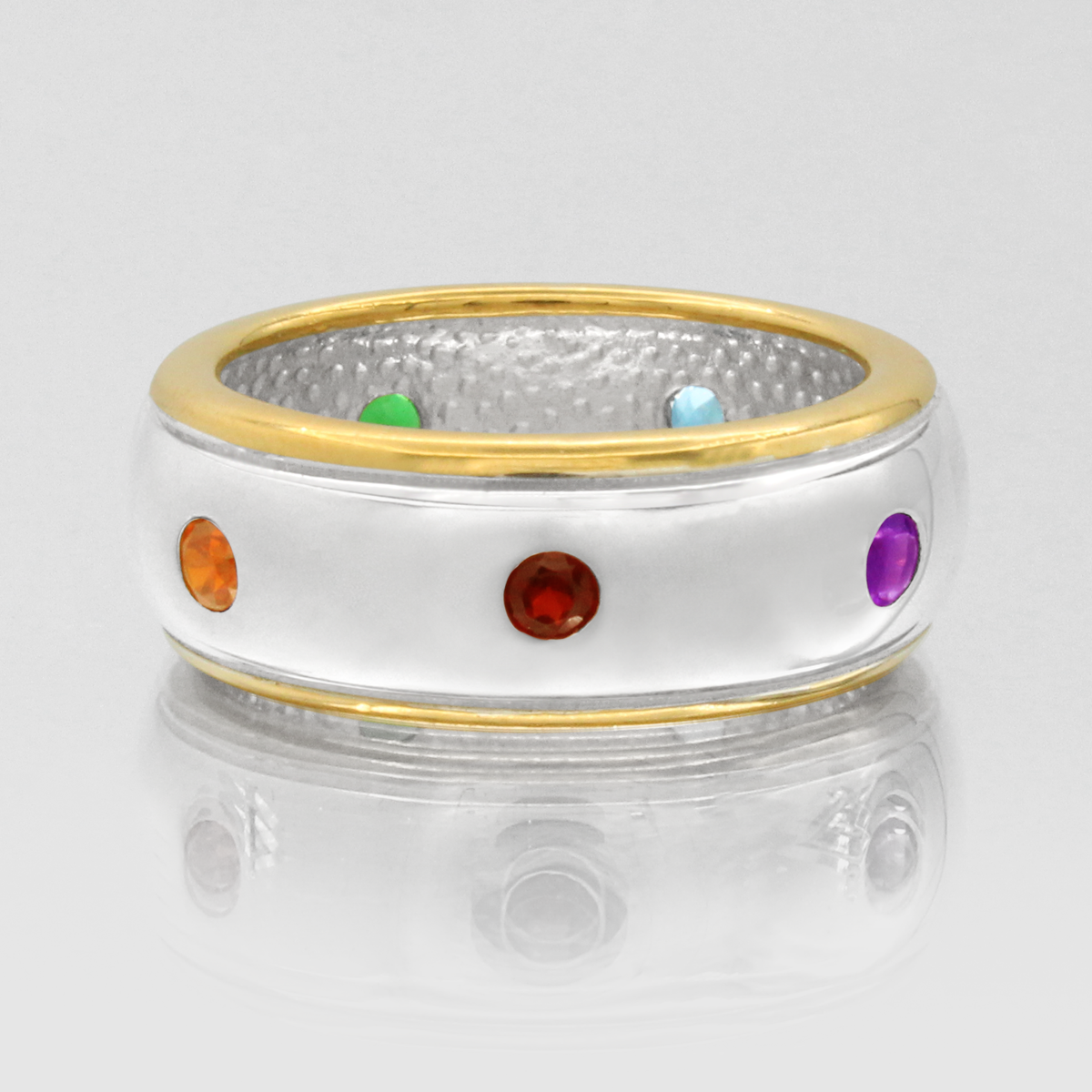 Sterling Silver Chakra Ring | Wiccan Gifts & Pagan New Age Jewelry