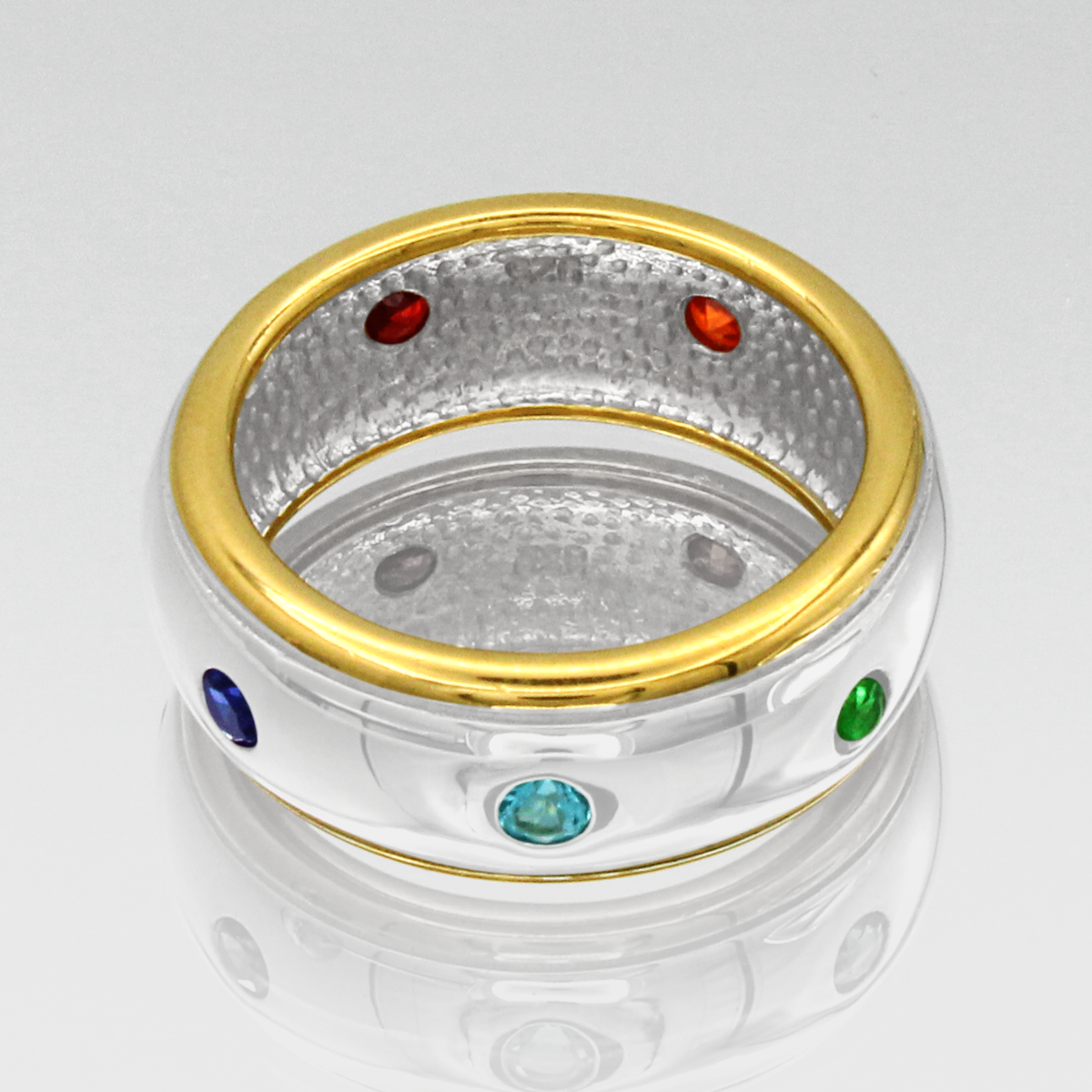 Sterling Silver Chakra Ring | Wiccan Gifts & Pagan New Age Jewelry