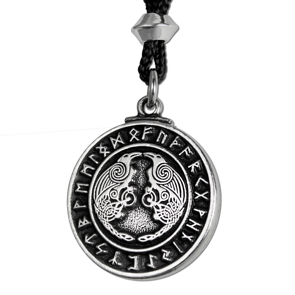 Huginn and Muninn Necklace | Norse Pagan Jewelry