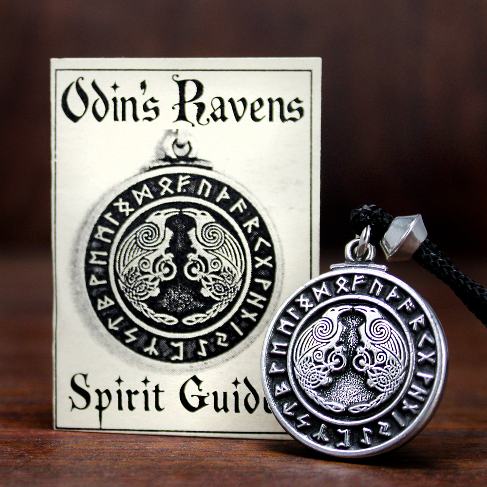 Huginn and Muninn Pendant Viking pendant | Norse Pagan Jewelry