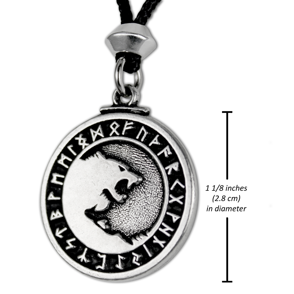 Yin Yang Geri Freki Pendant Necklace | Norse Jewelry