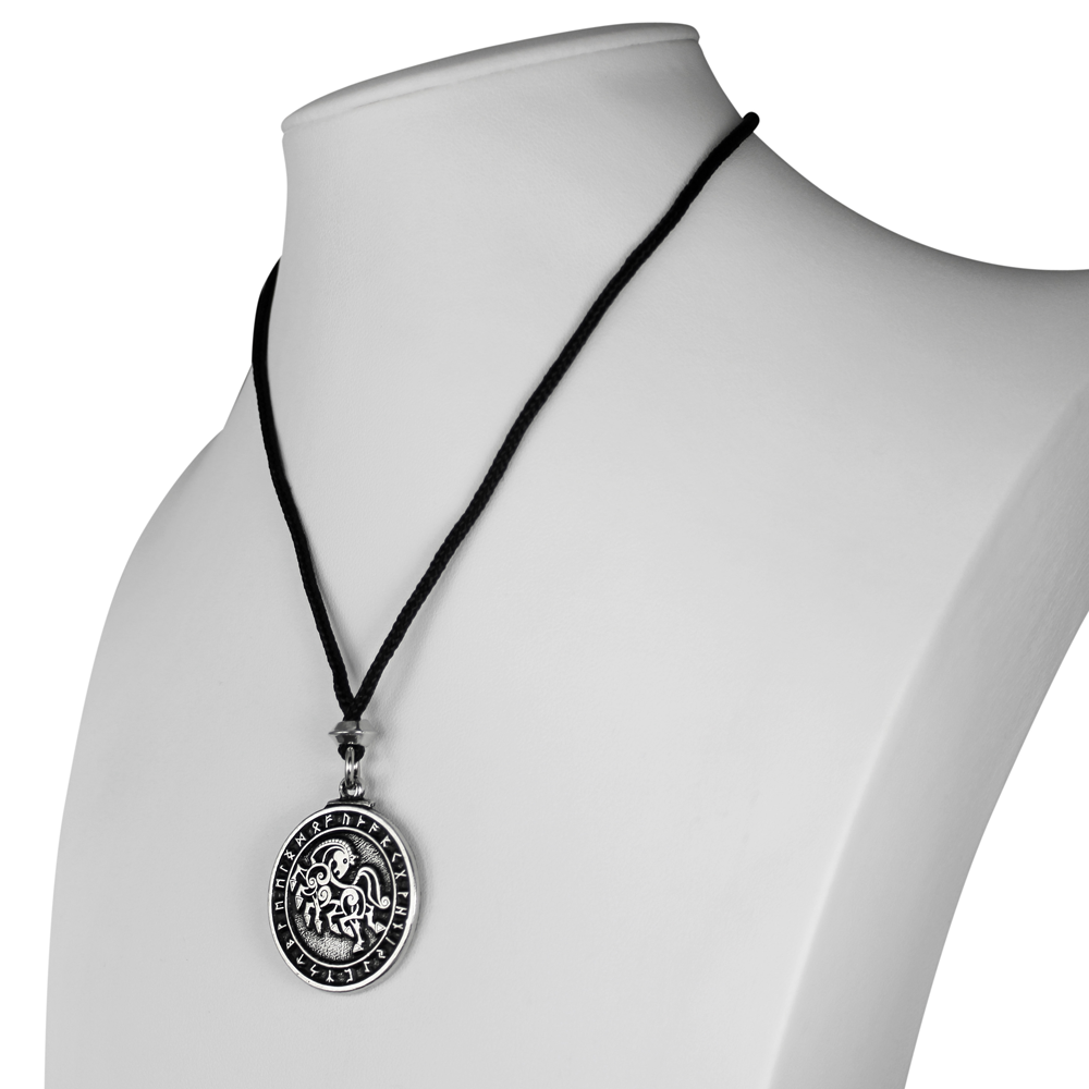 Norse Pagan Necklace | Norse Horse Pendant Norse Jewelry
