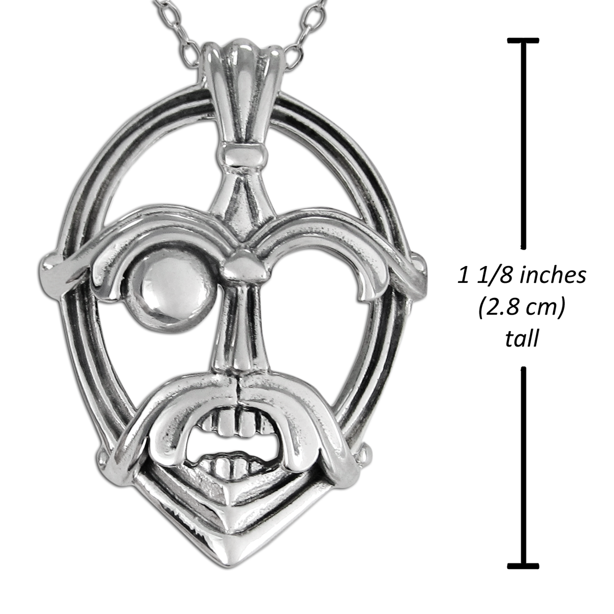 Odin Norse Pagan God Jewelry .925 Sterling Silver Necklace