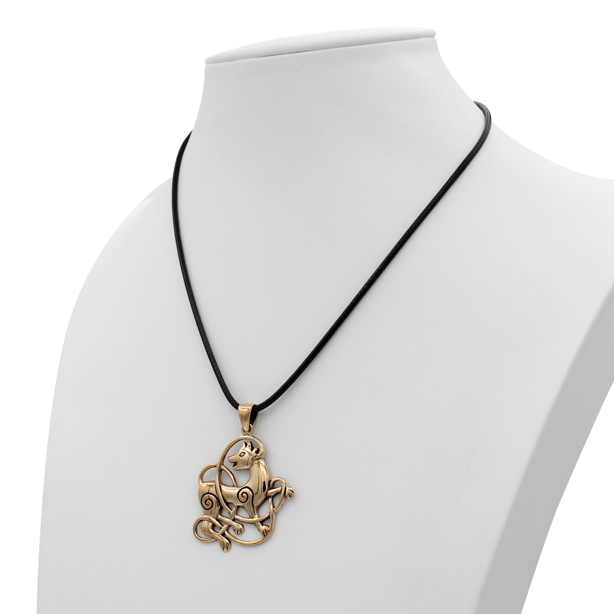 Totem Necklace | Celtic Wolf |  Spirit Animal |  Bronze Pendant