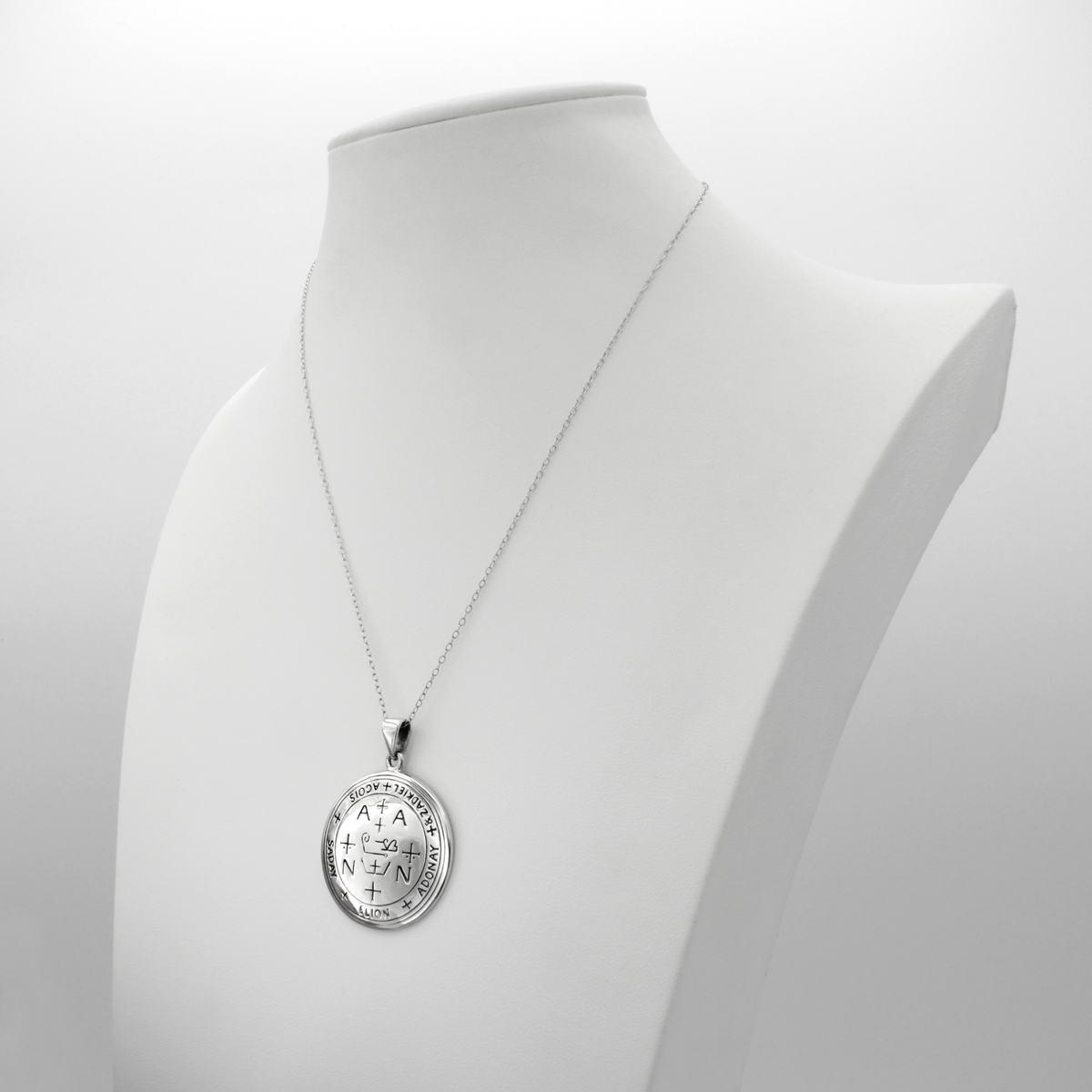 Sigil of Archangel Zadkiel Talisman .925 Sterling Silver Pendant Necklace