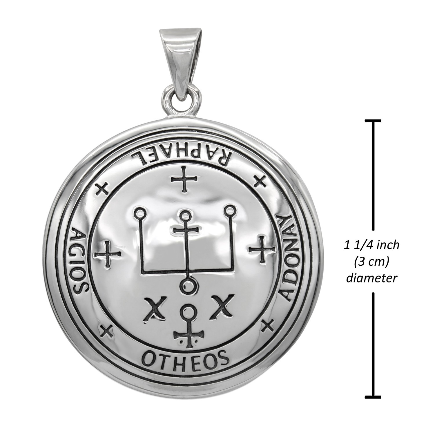 Archangel Raphael Talisman Pendant Measurement 1.25 inch Angel Jewelry