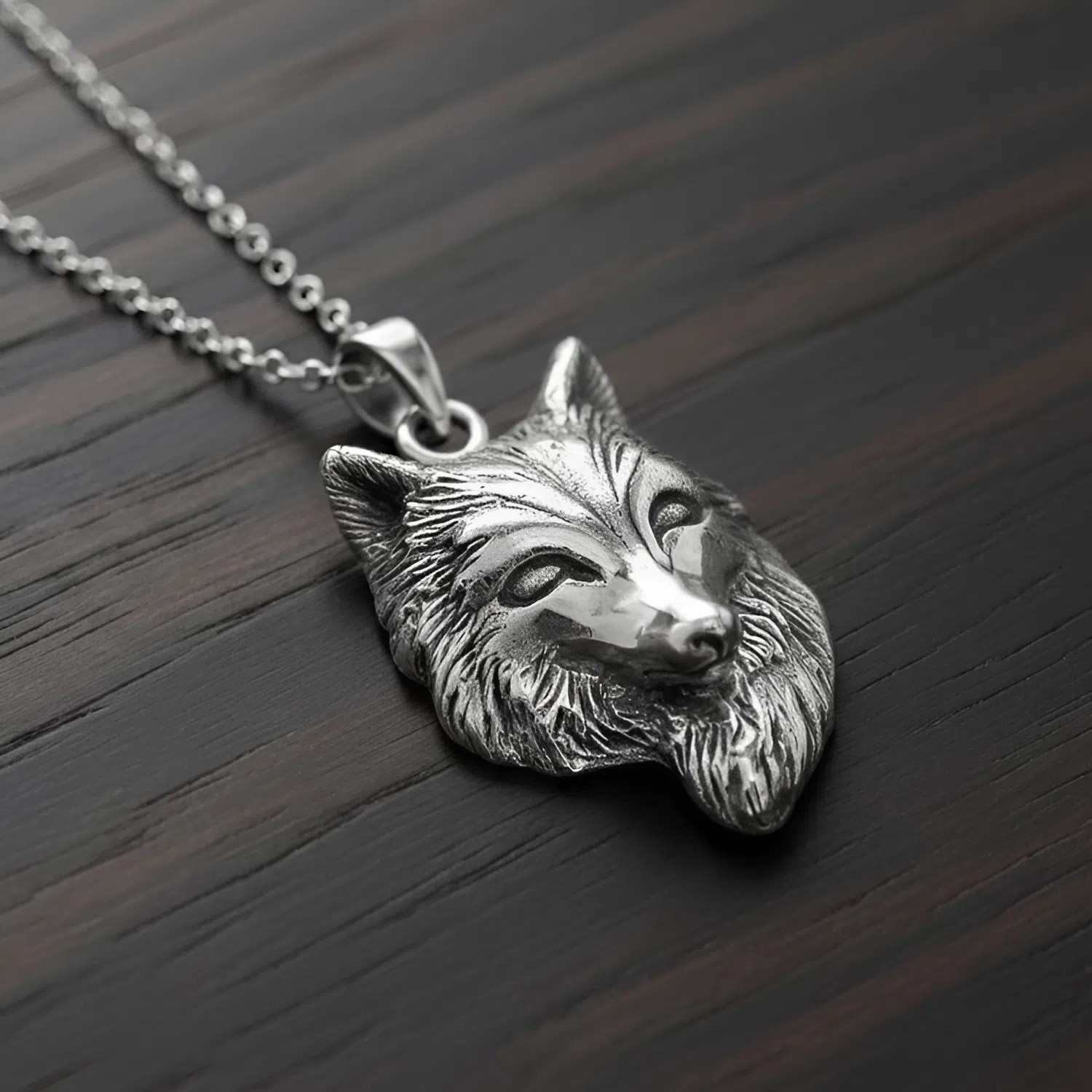 Fox Pendant Silver Spiritual Transformation Necklace