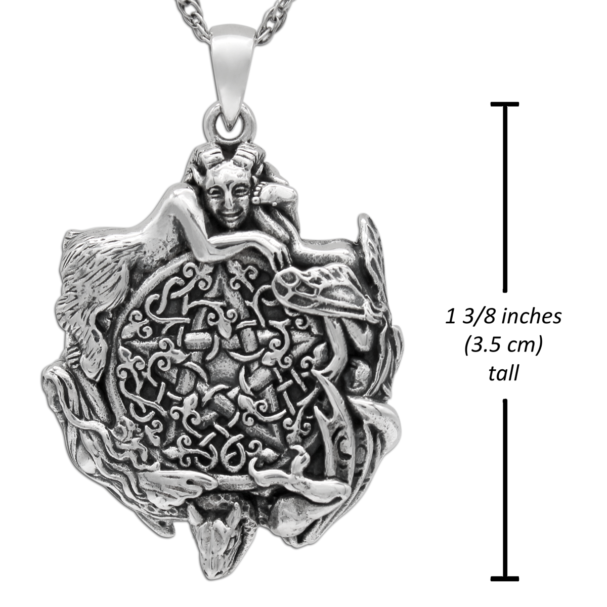Wiccan Store & Pagan Jewelry : Faery Witch Pentacle | Pagan Necklace | Sterling Silver Jewelry