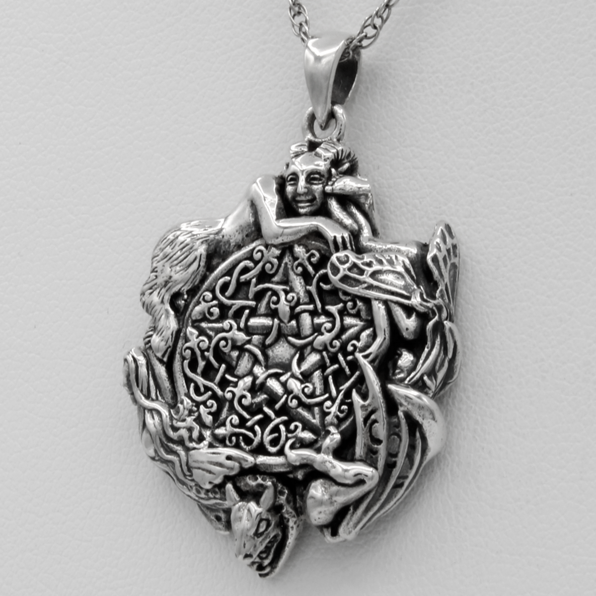 Wiccan Store & Pagan Jewelry : Sterling Silver Witch Jewelry | Faery Pagan Pentacle | Wiccan Necklace