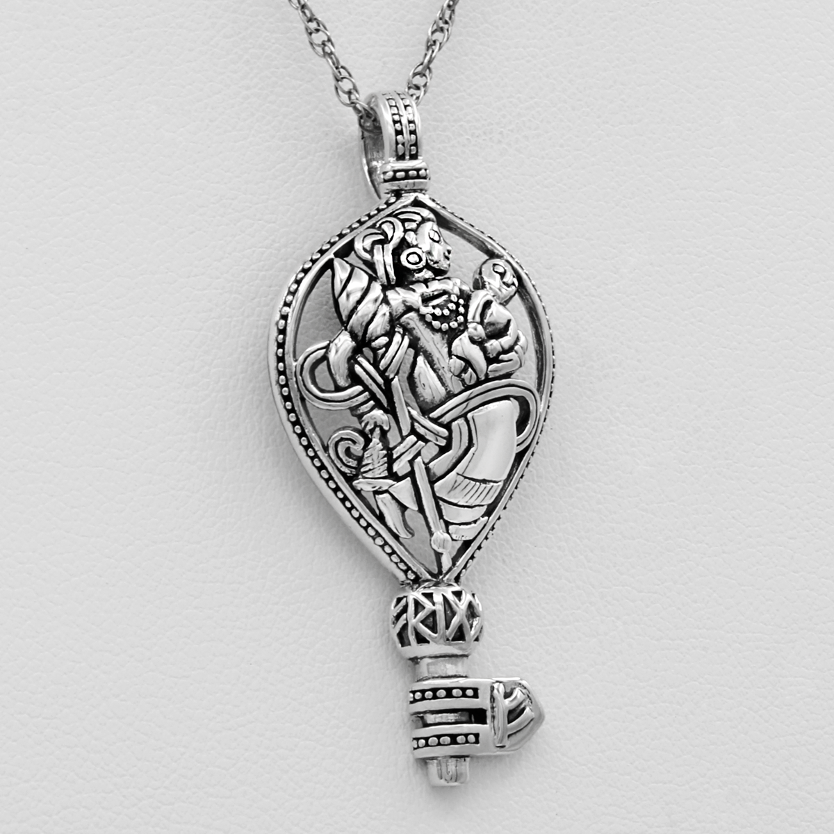 Frigga's Key | Norse Pagan Necklace | .925 Sterling Silver Goddess Jewelry