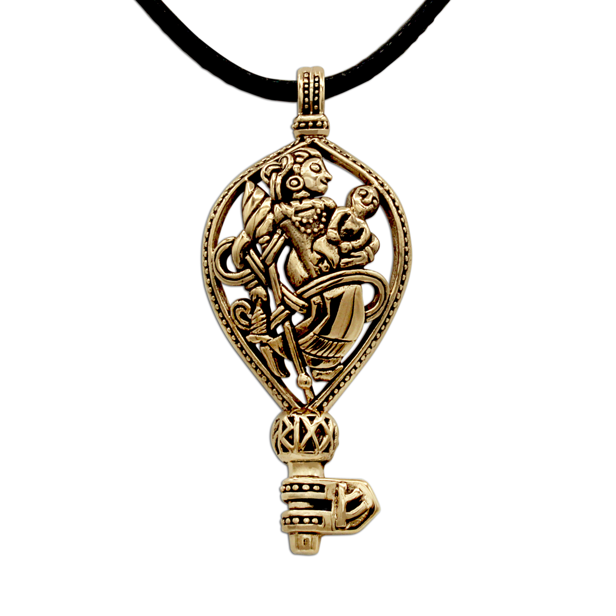 Bronze Frigga's Key Pendant
