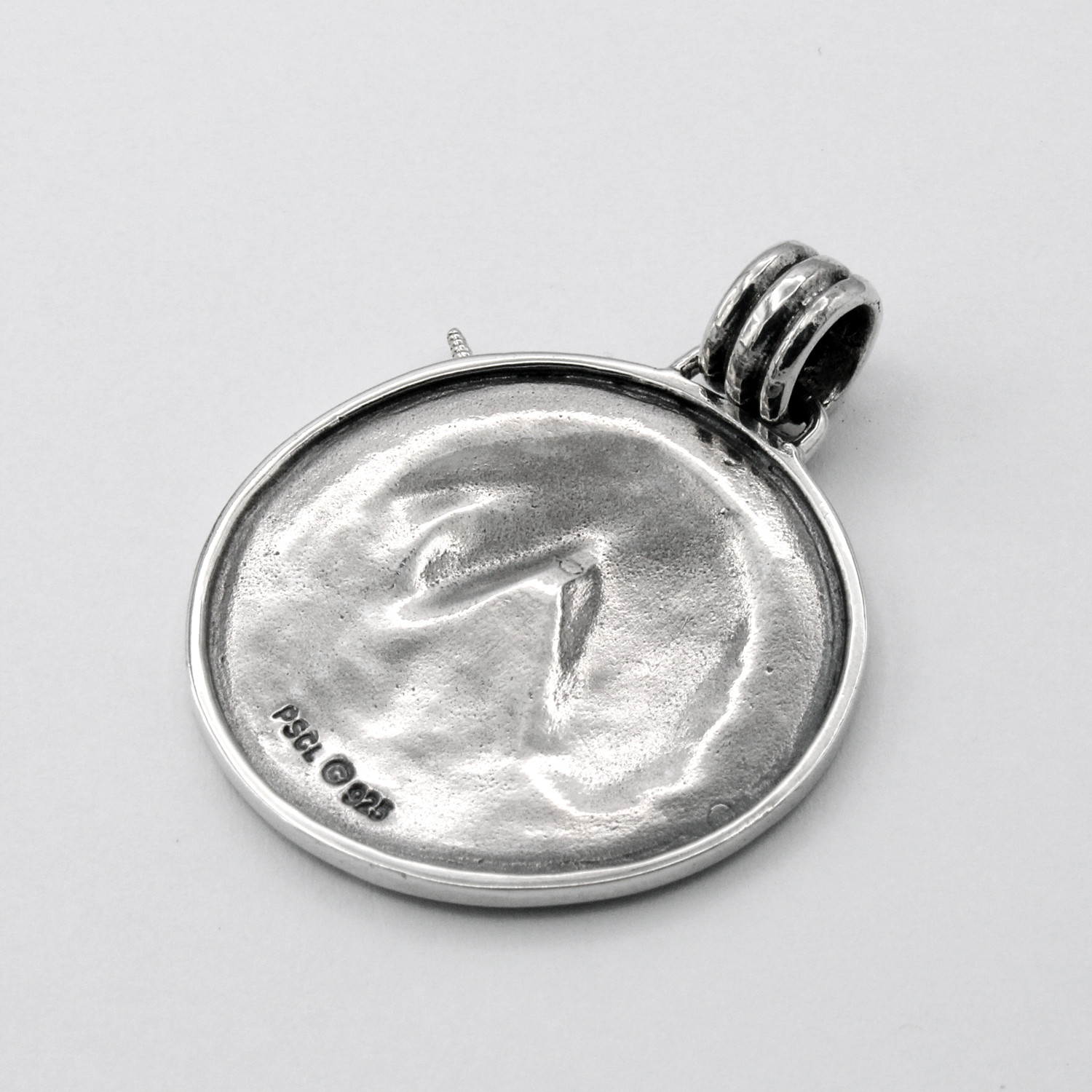 Back of Large Unicorn Pendant