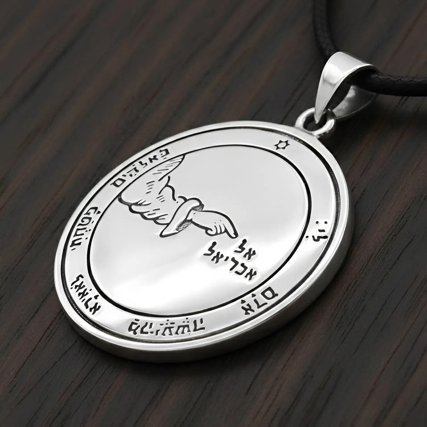 Second Pentacle of the Moon Talisman Necklace Crafted in Fine Sterling Silver