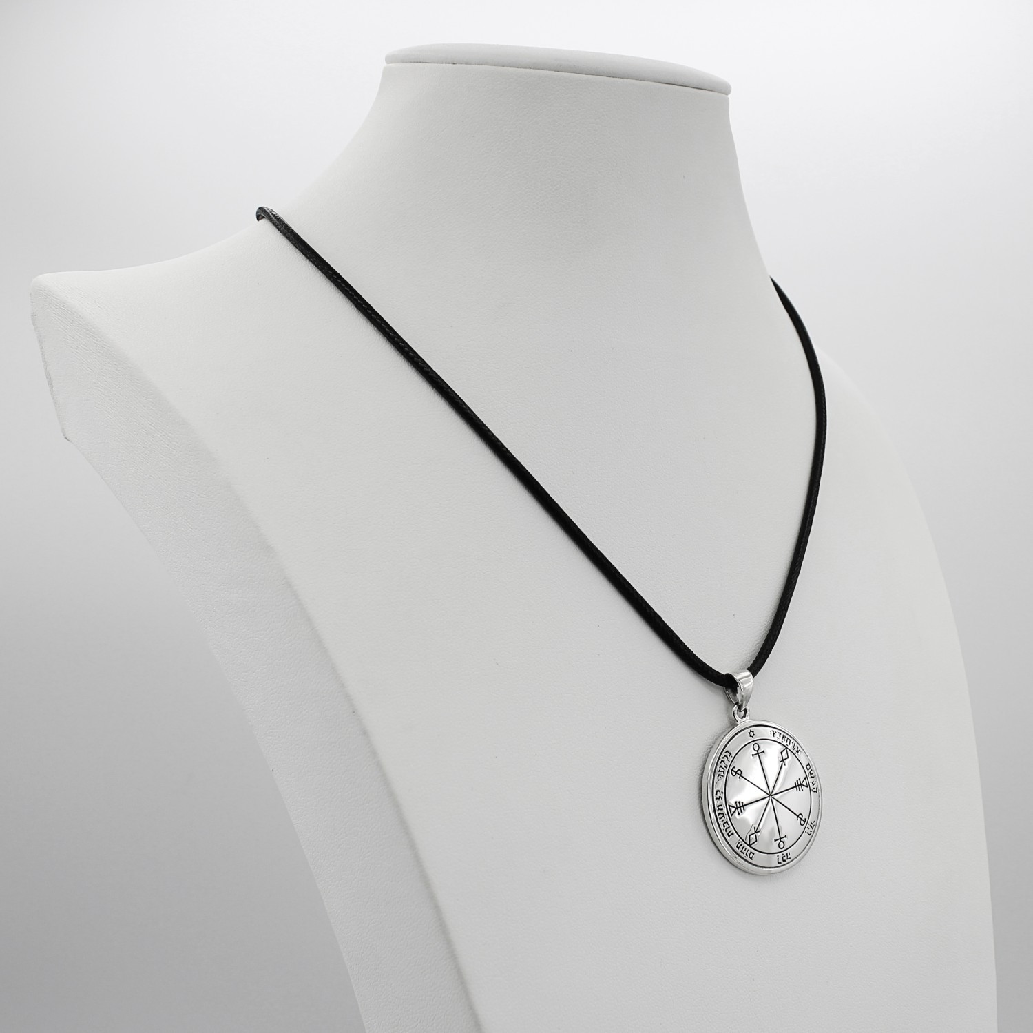 King Solomon Rain Talisman Pendant in Sterling Silver Moon Seal