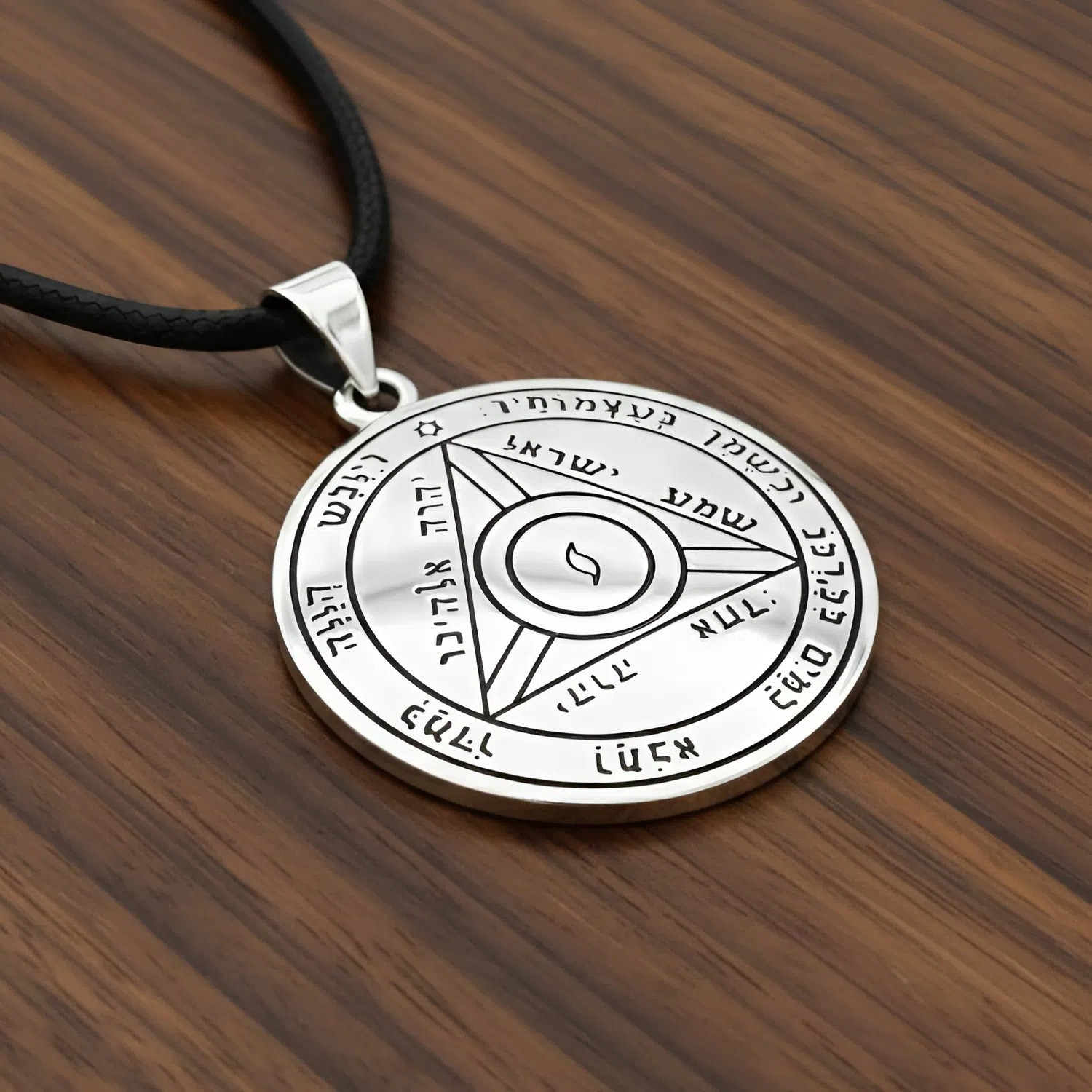 Fourth Pentacle of Saturn Pendant in 925 Sterling Silver Defense Talisman