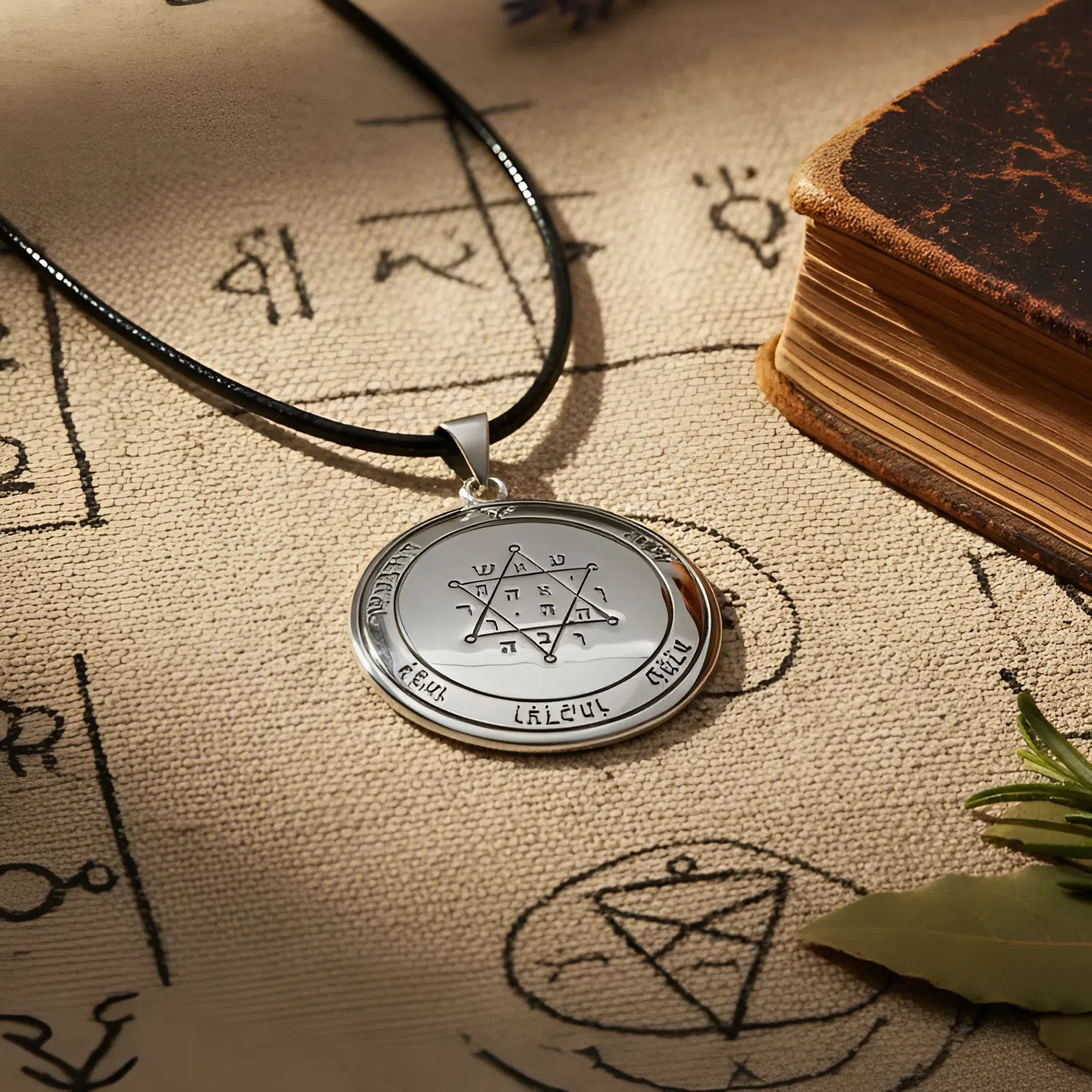 Second Pentacle of Jupiter Pendant in 925 Sterling Silver Prosperity Talisman