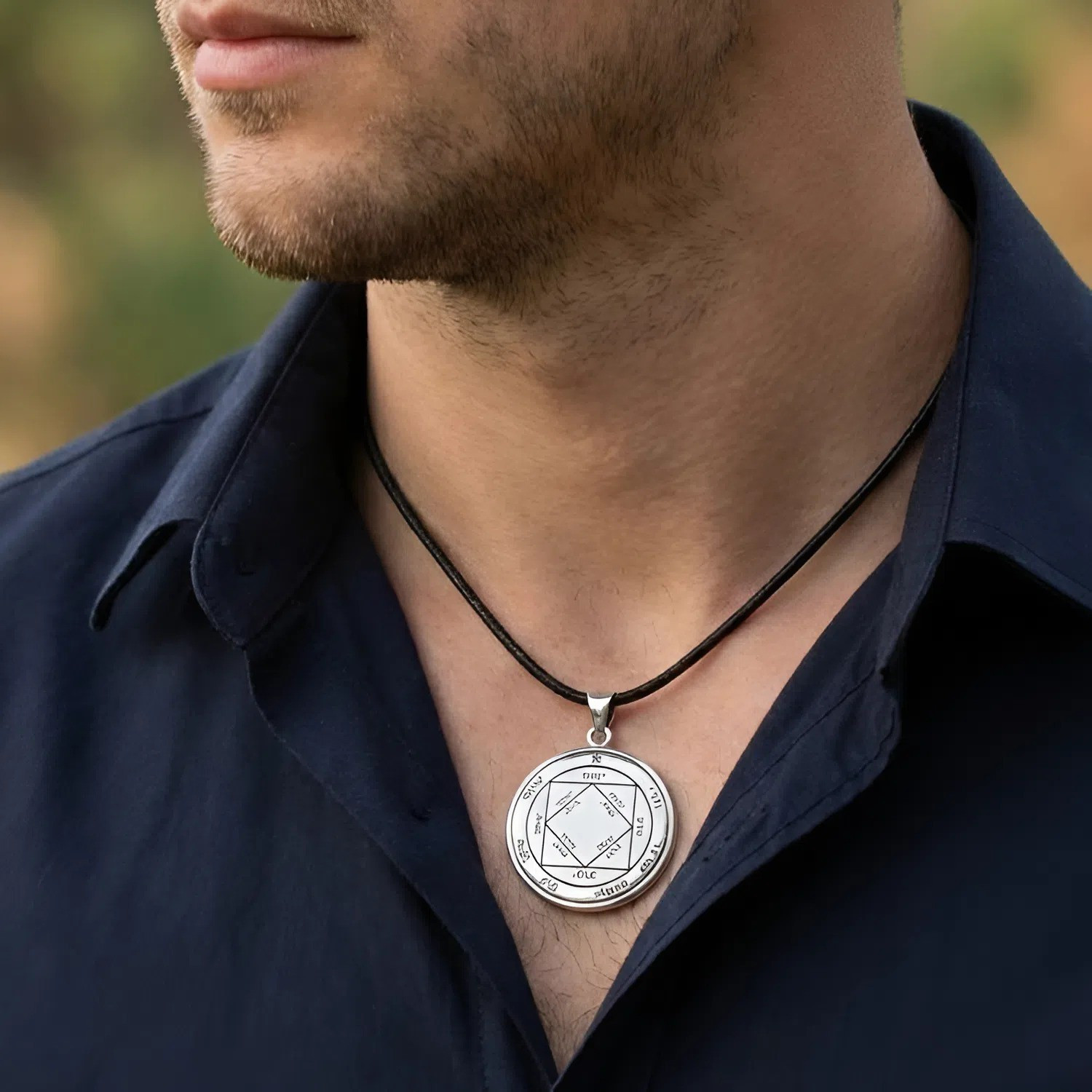 Key of Solomon Victory Pendant Third Pentacle of the Sun Jewelry