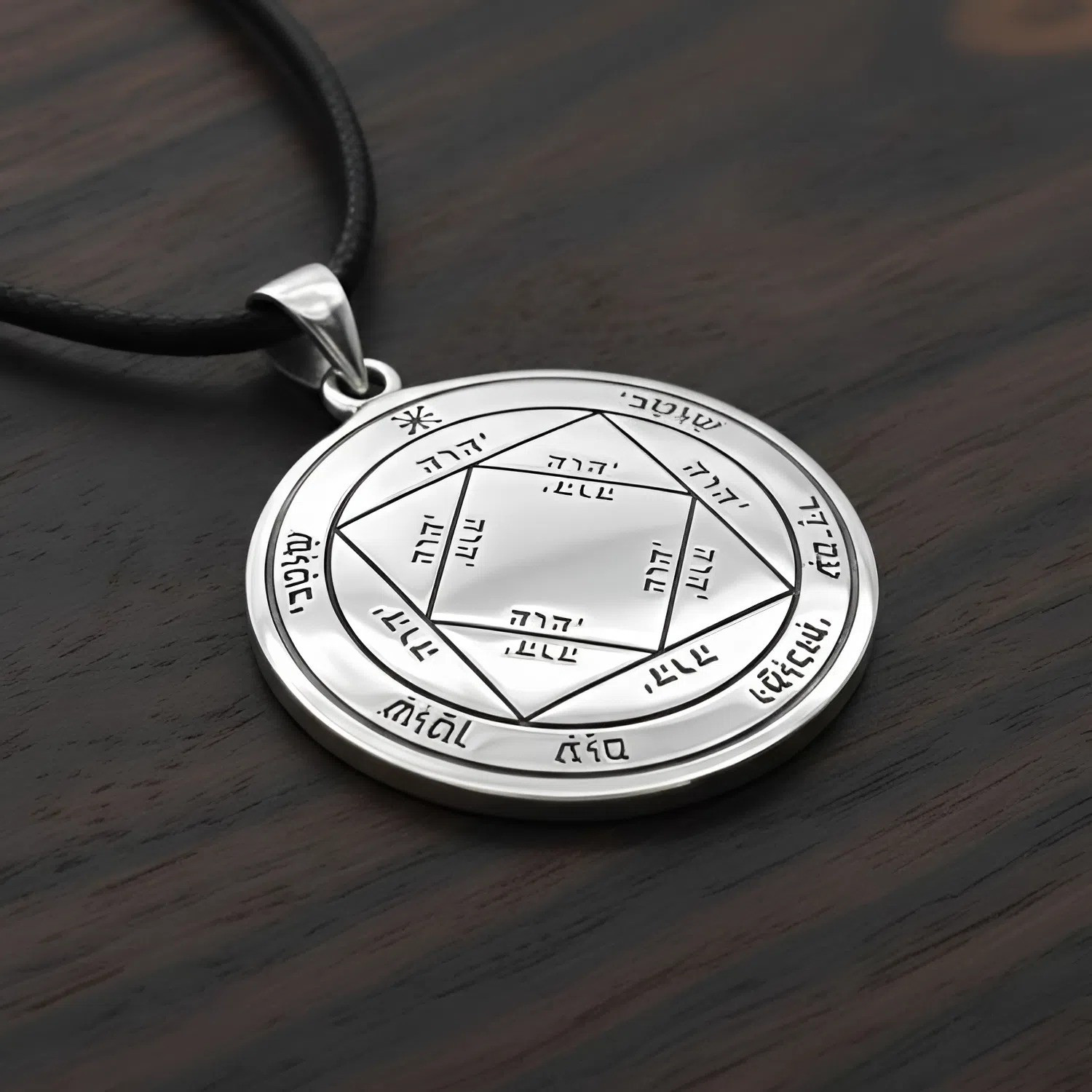 Key of Solomon Jewelry Pendant 925 Silver Third Pentacle of the Sun