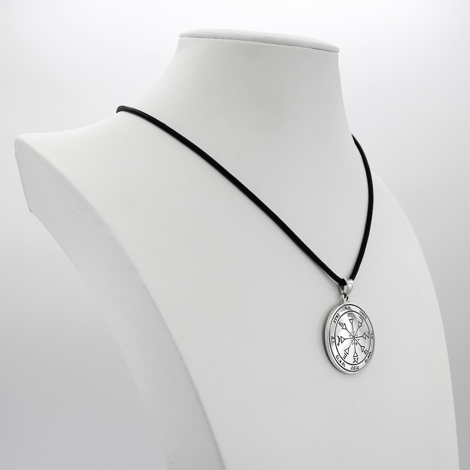 4th Pentacle of the Sun Medallion Pendant with Eight-Spoked Sigil Design