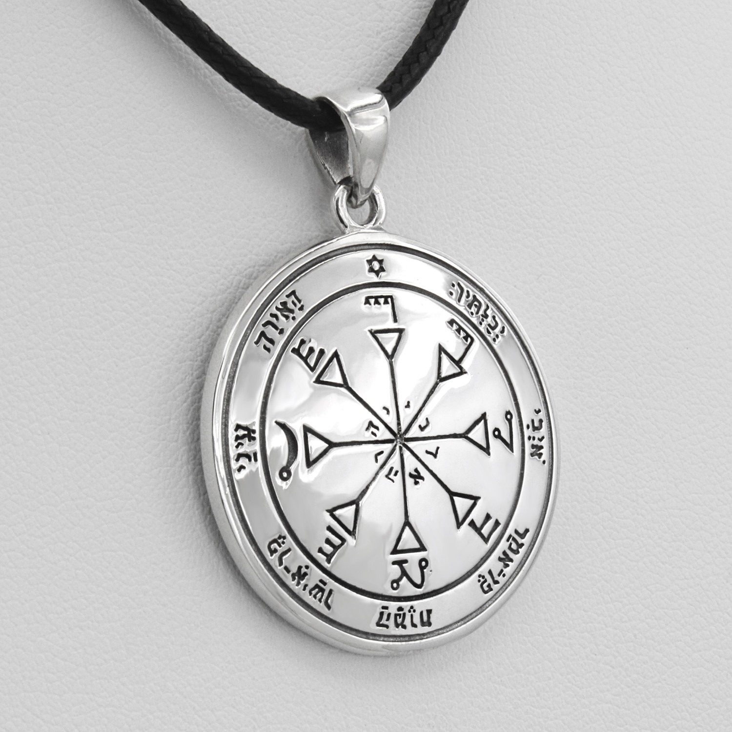 Fourth Pentacle of the Sun Pendant Necklace in 925 Sterling Silver