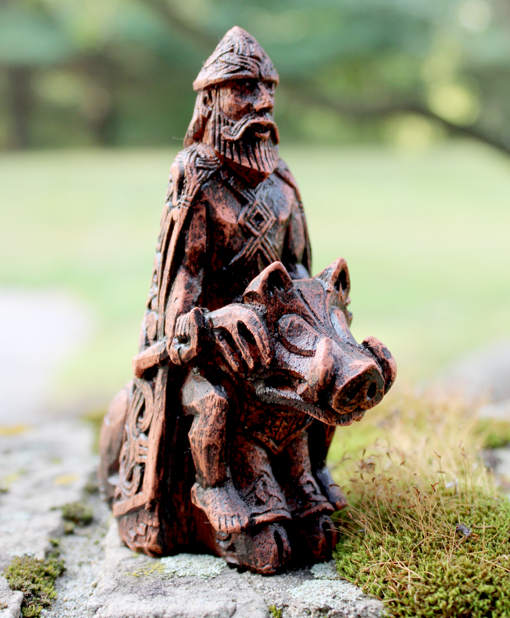 Freyr God of Harvest Figurine