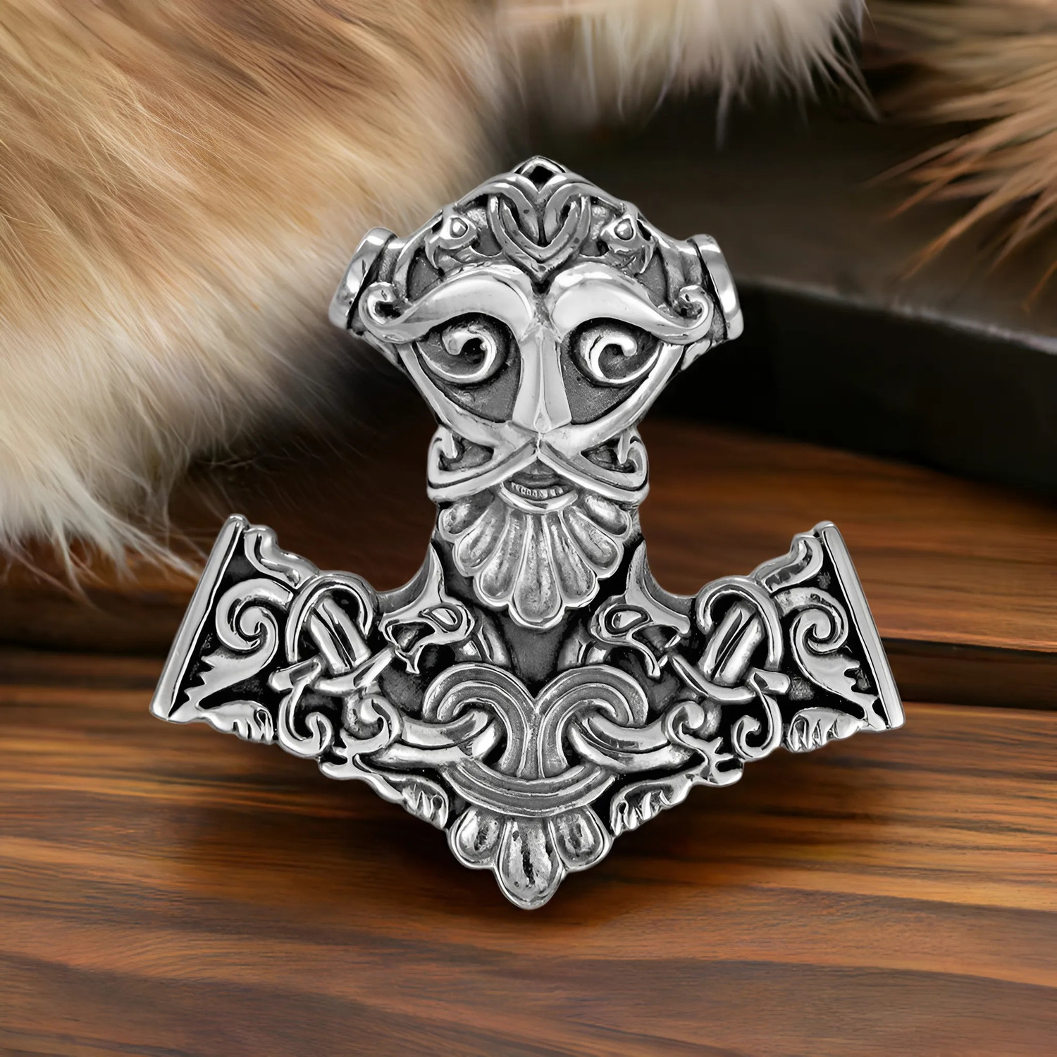 .925 Sterling Silver Thor Hammer | Norse Pagan jewelry | Viking Necklace