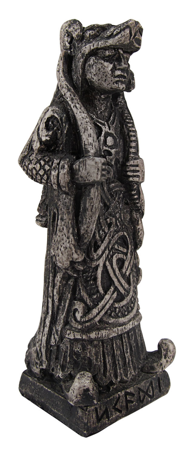 Skadi Figurine - Norse Goddess of Winter Statue | Yule Gift for Norse Pagans and Wiccans
