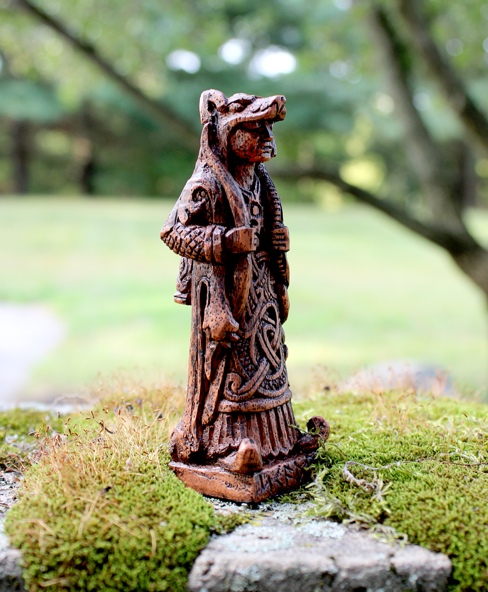 Skadi Figurine - Norse Goddess of Winter Statue | Yule Gift for Norse Pagans and Wiccans