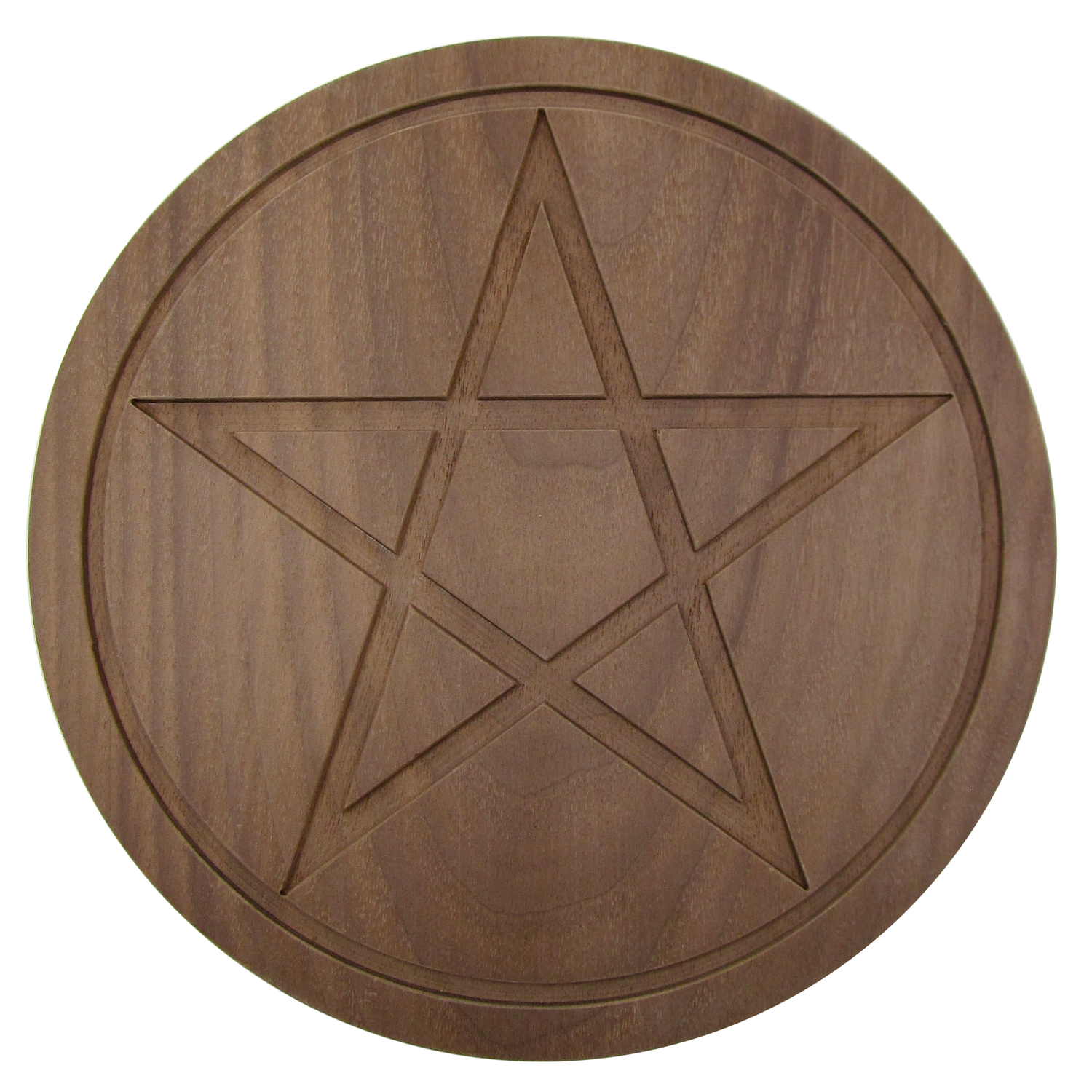 Solid Wood Walnut Wiccan Pentacle Paten Unfinished Witchcraft  Supplies Wiccan Tools