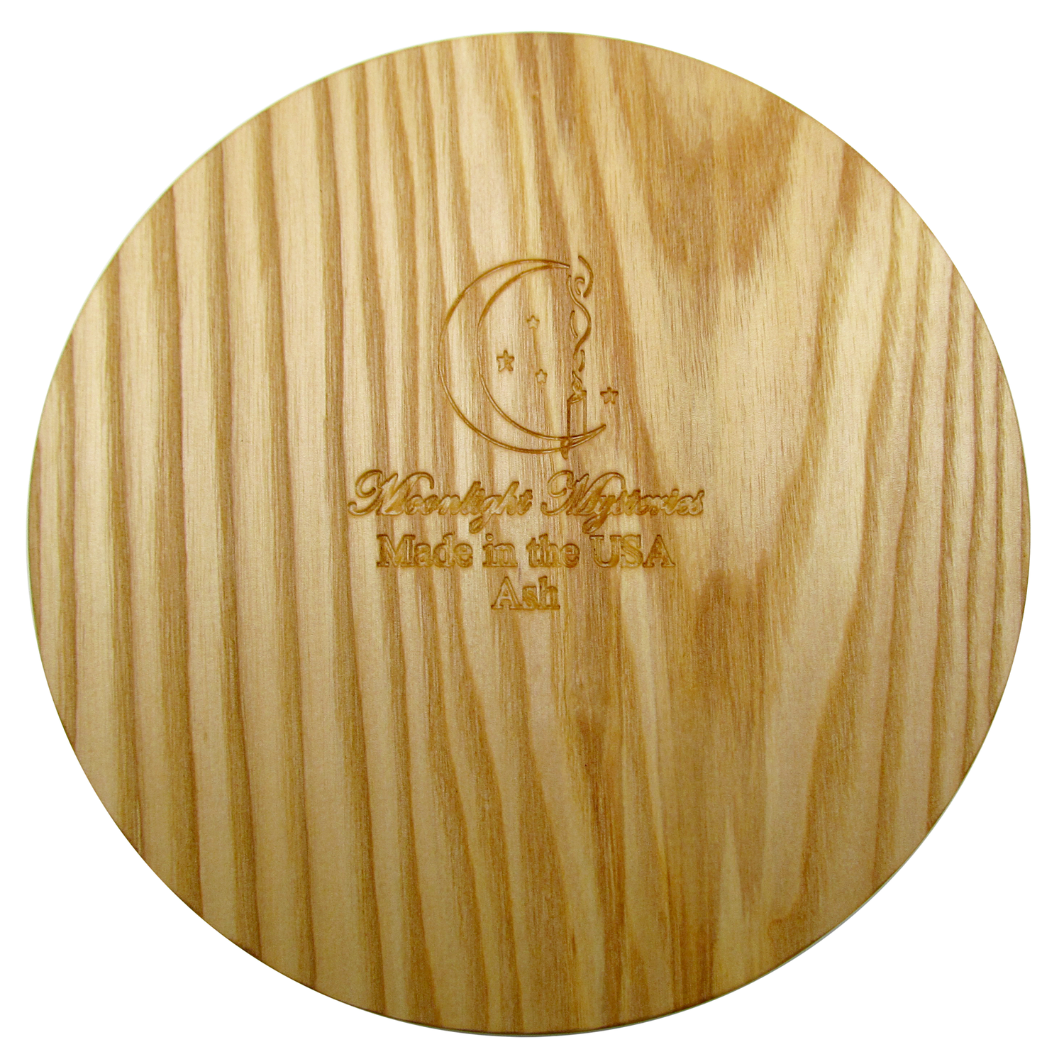 Solid Wood Ash Pentacle Altar Tile | Wiccan Ritual Tool for Witches Altars | Witchcraft Supplies