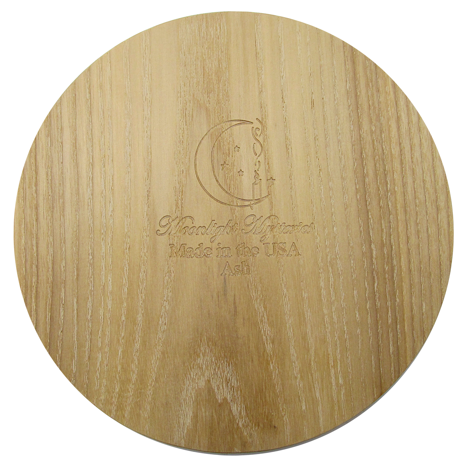 Solid Wood Ash Pentacle Altar Tile | Wiccan Ritual Tool for Witches Altars | Witchcraft Supplies