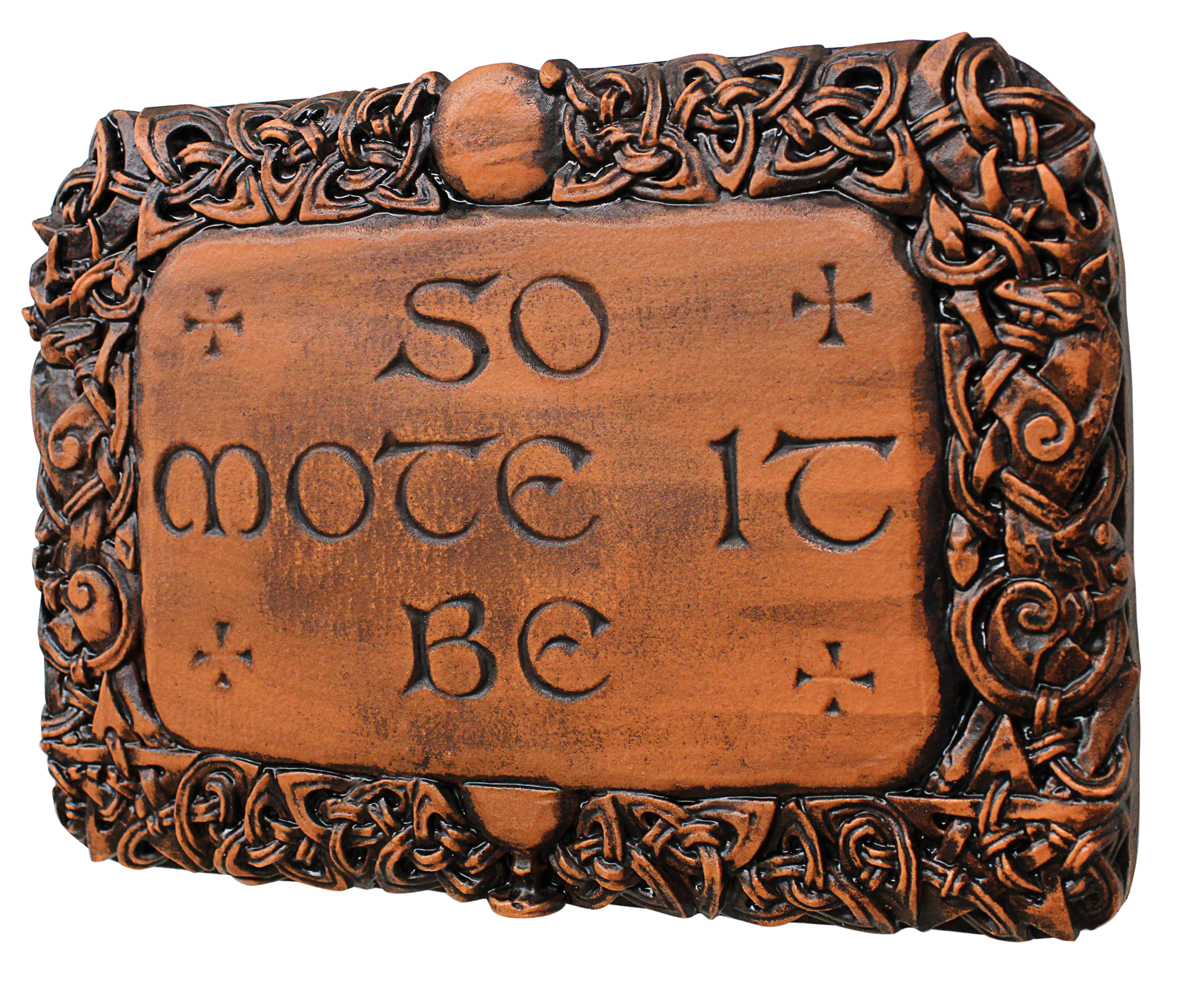 So Mote It Be Witchcraft & Spell Plaque | Wiccan Decor | Samhain Decoration | Wiccan Gifts