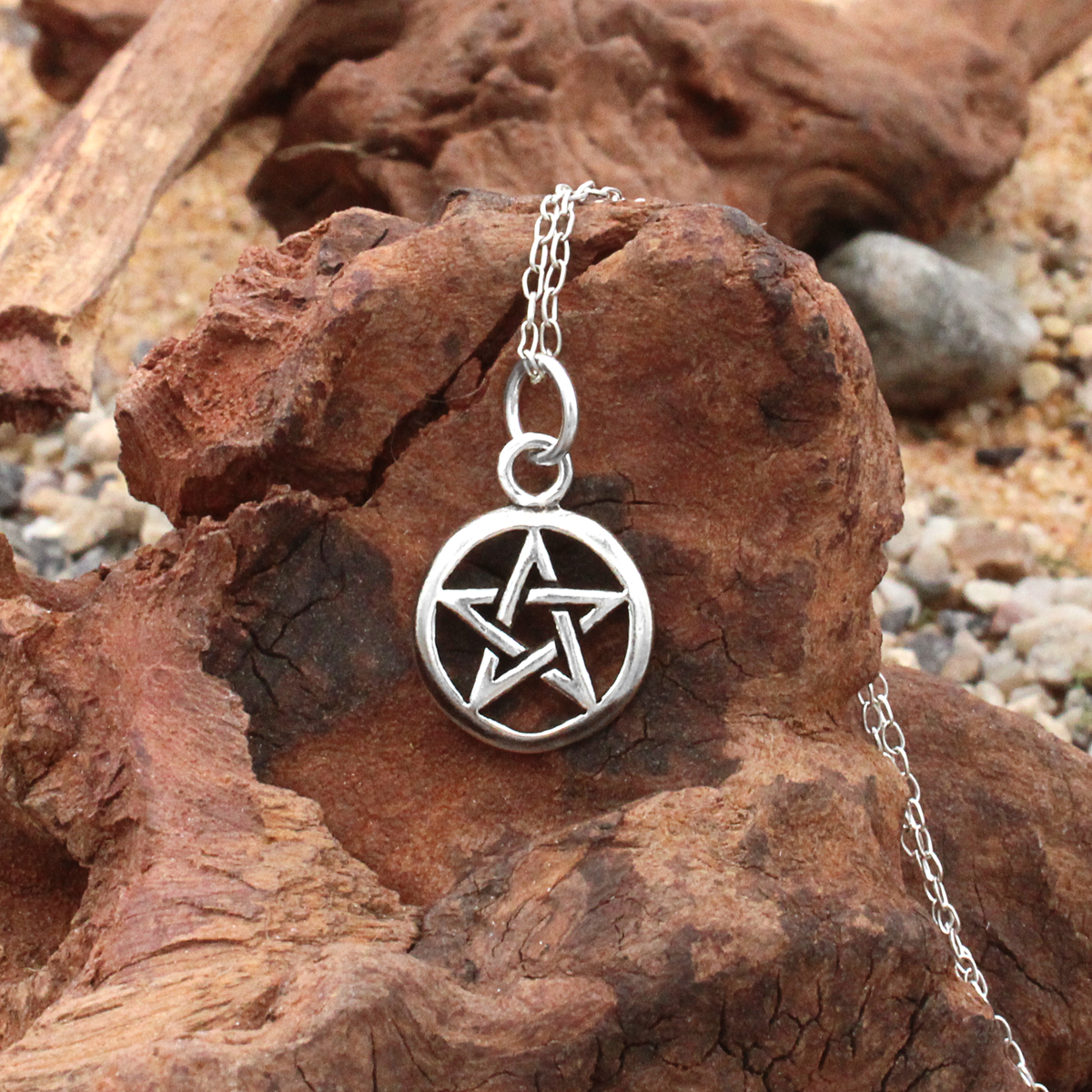 Tiny Witch Pendant Pentagram Necklace Pagan Jewelry Witch Shop Charm Online Wiccan Store