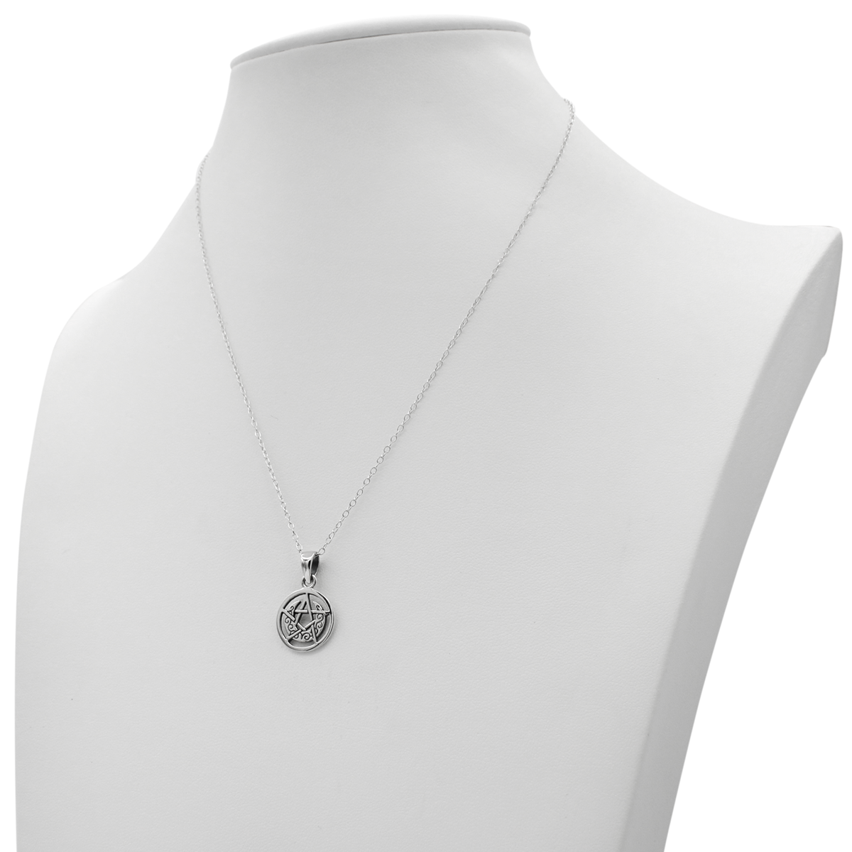 Witch Jewelry | Pagan Pendant | Tiny Sterling Silver Pentagram Necklace For Women  | Spiritual Metaphysical & Occult Symbol | Wiccan & Witchcraft Supplies | Protection Amulet