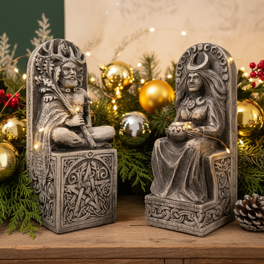 Altar Set | Wood | Pagan Yule Present | Wiccan Gift Idea | Yuletide Gifts | Yule Gift Store Supplies