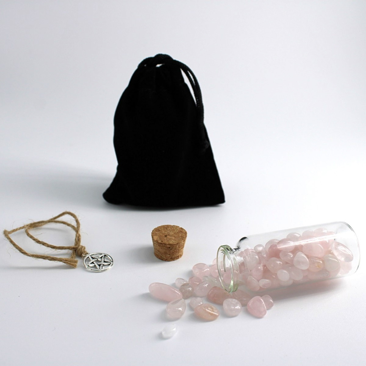 Rose quartz crystals | spell ingredients  | ritual gemstones | wiccan supplies | pagan supplies | witch shop | witchcraft supplies