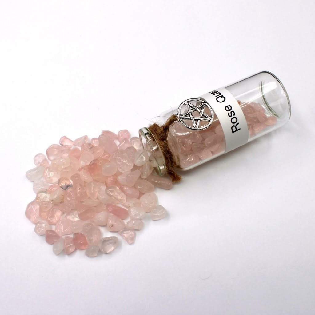 Rose Quartz - Apothecary Bottle - Witchcraft Essentials