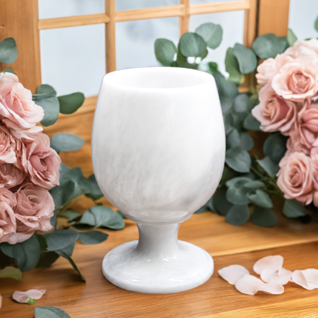 Full Moon Ritual Chalice Gemstone Crystal Stone Marble