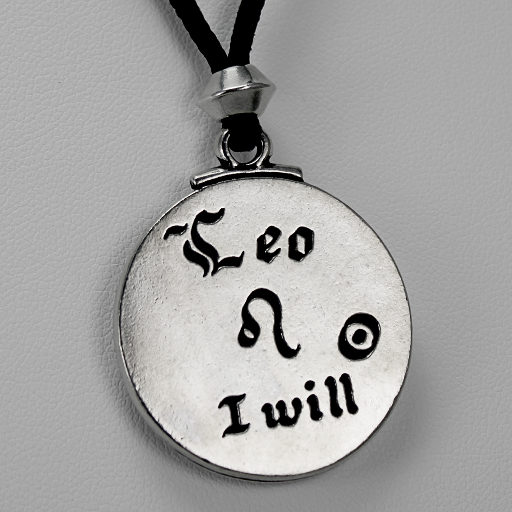 Zodiac Jewelry Leo Necklace Horoscope Pendant - cosmic witch, pagan jewelry, metaphysical jewelry, ritual supplies, occult supplies, pendant, necklace, amulet, talisman, charm