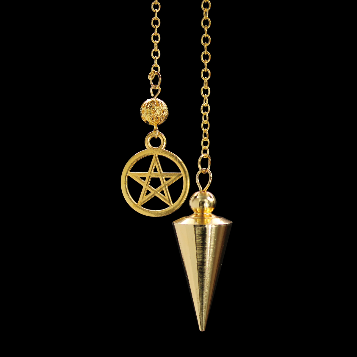 Silver Tone Pentacle Pendulum & Witchcraft Starter Kit: with board and instructions | witchcraft supplies  | pagan altar tools | wiccan gifts | spiritual supplies with gift box