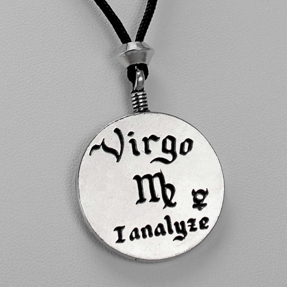 Zodiac Jewelry Virgo Necklace Pendant - cosmic witch, celestial witch, star witch, pagan jewelry, wiccan jewelry, witch jewelry, witchcraft jewelry, witchy jewelry, jewellery, wicca jewelry, wicca supplies, pagan supplies, witchcraft supplies, witchy supplies, metaphysical jewelry, ritual supplies, occult supplies, pendant, necklace, amulet, talisman, charm