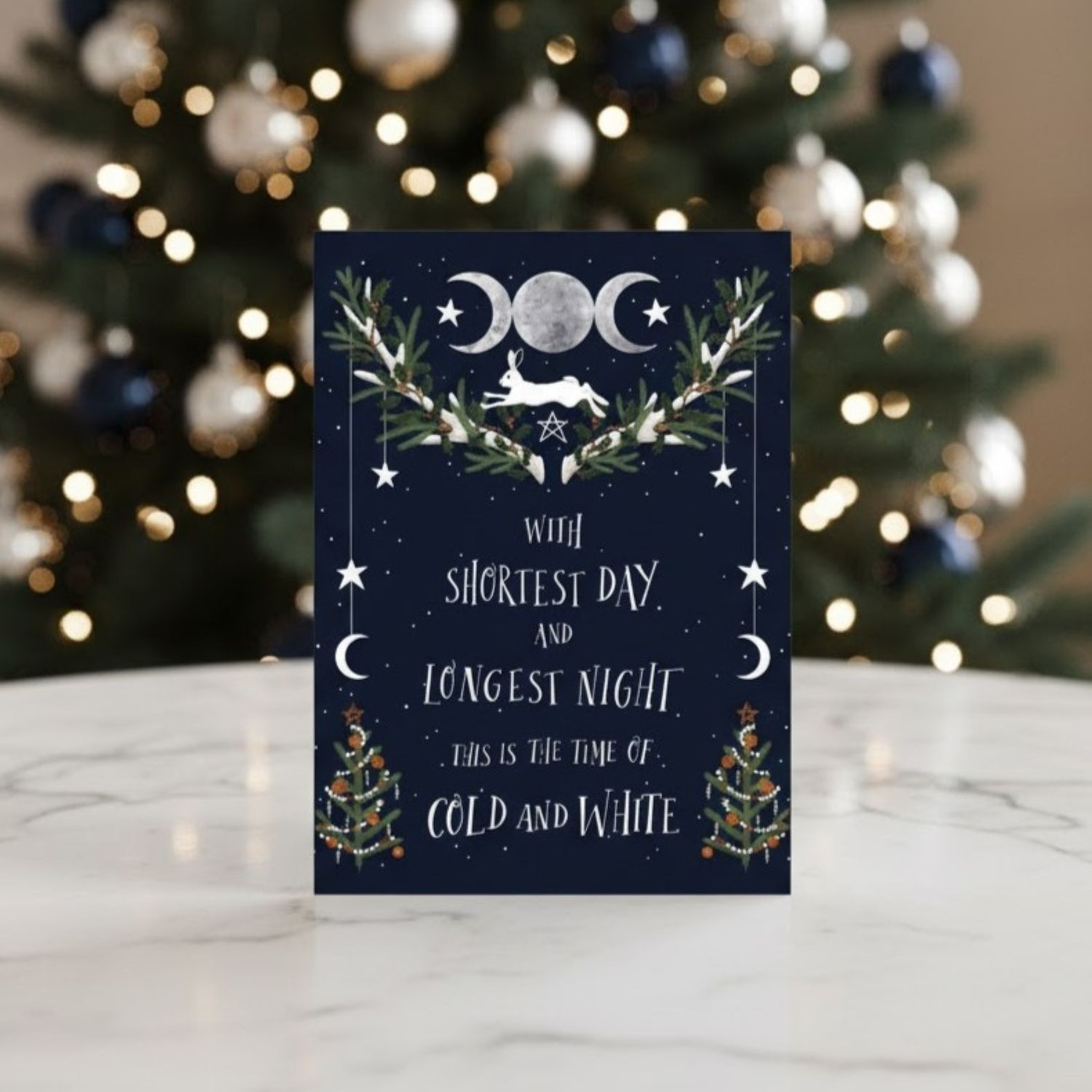 Yule Greeting Card Goddess Yule Greeting Card Wiccan Gift Witchy Gift Idea Gift Shop Winter Solstice